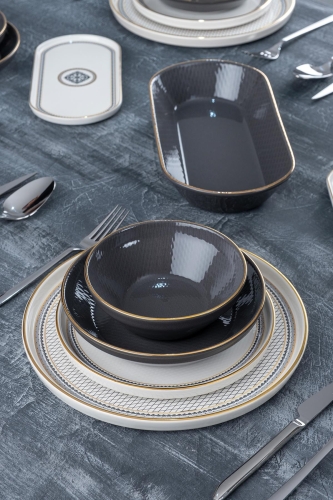 Alexxi 27 Piece Dinner Set For 6 People - 5