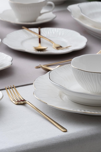 Alina Gold 39 Piece Dinner Set For 6 People - 2