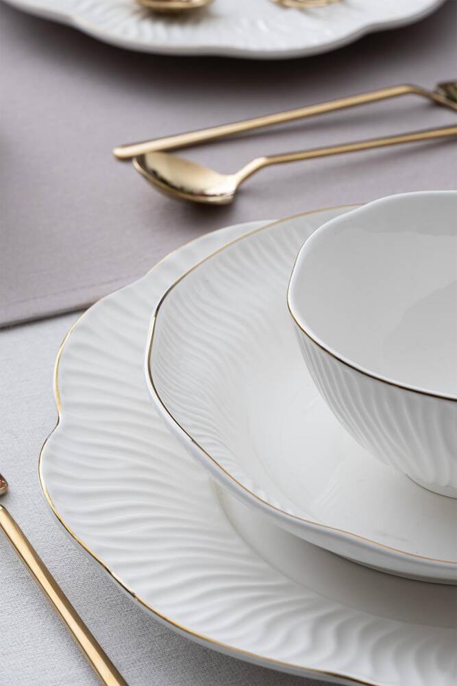 Alina Gold 39 Piece Dinner Set For 6 People - 4