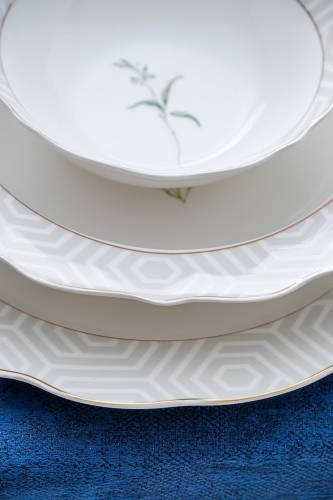 Asena 24 Piece Porcelain Dinner Set For 6 People - 4