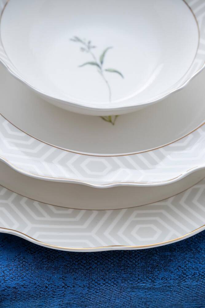 Asena 24 Piece Porcelain Dinner Set For 6 People - 4