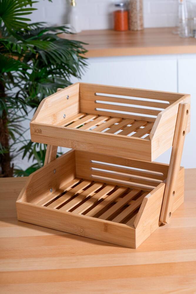 Bamboo 2 Tiered Presentation Holder - 1