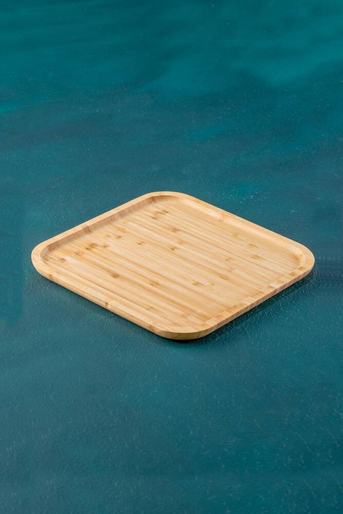 Bamboo Square Plate - 20 Cm - 1