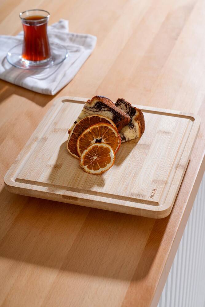 Bamboo Square Presentation Plate - 25 cm - 1