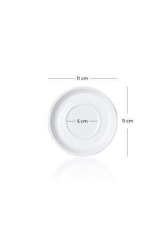 Bianco Perla 6 Li Tea Plate - 11 Cm - 3