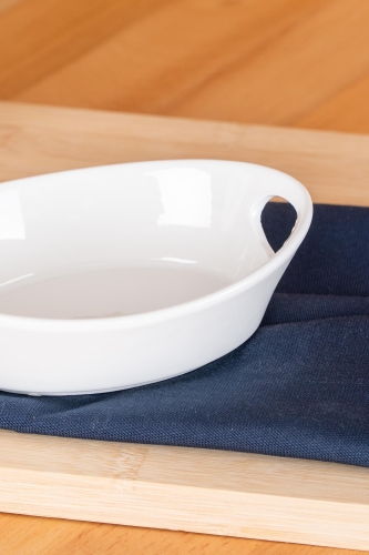 Bianco Perla Oval Handle Bowl - 14.5 Cm - 3