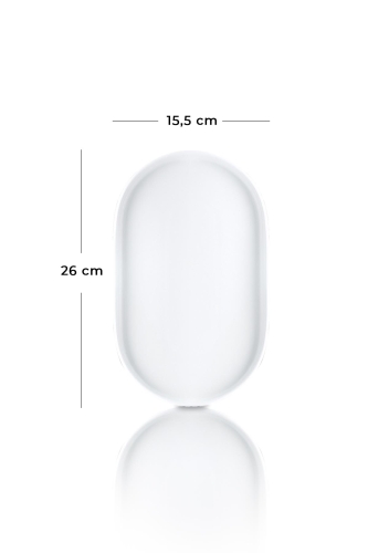 Bianco Perla Oval Presentation Kayik Plate - 26 Cm - 3