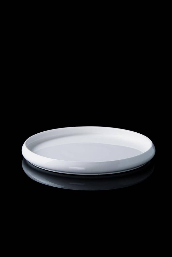 Bianco Perla Porcelain Round Plate - 23.5 Cm - 2