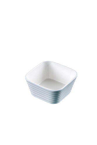 Bianco Perla Porcelain Square Bowl - 9 Cm - 2