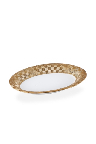 Carmen Royal Oval Gold Plate - 37 Cm - 2