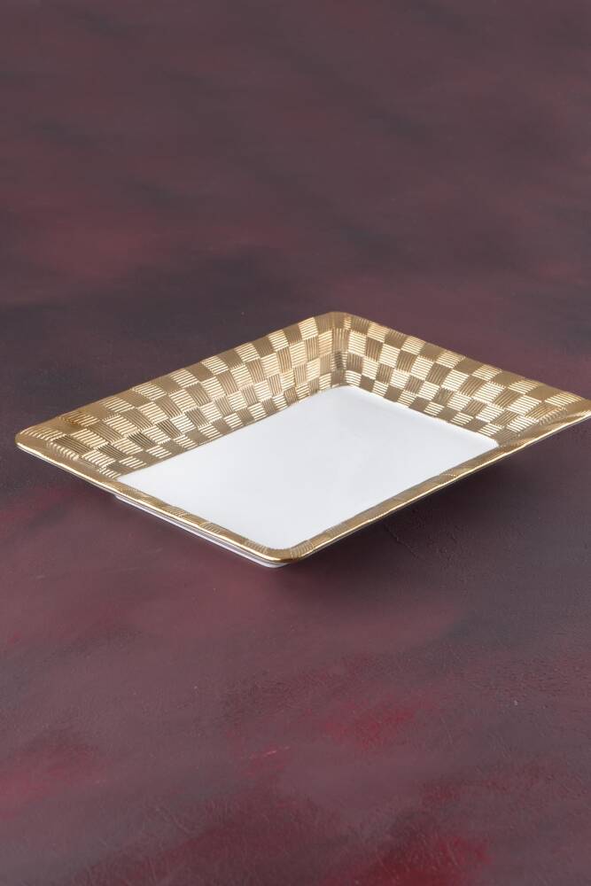 Carmen Royal Rectangular Gold Plate - 37 Cm - 1