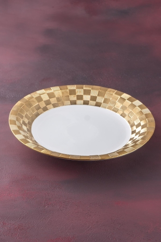 Carmen Royal Round Gold Presentation Plate - 34.5 Cm - 1