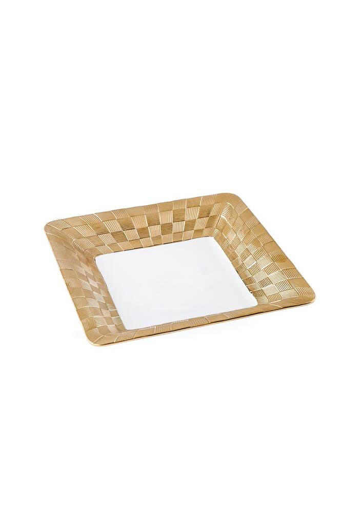 Carmen Royal Square Gold Plate - 26.5 Cm - 2