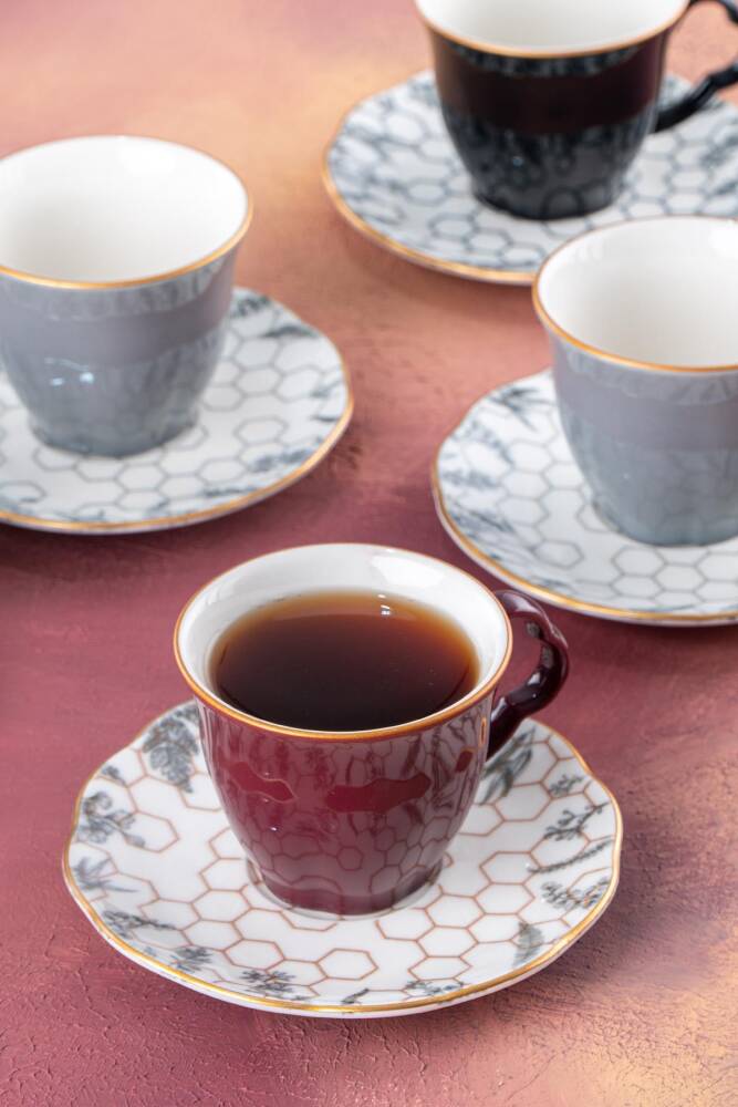 Cherry 12 Piece Porcelain Tea Set - 1