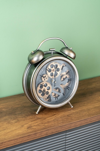 Decorative Wheel Table Clock - 25.7 Cm - 1