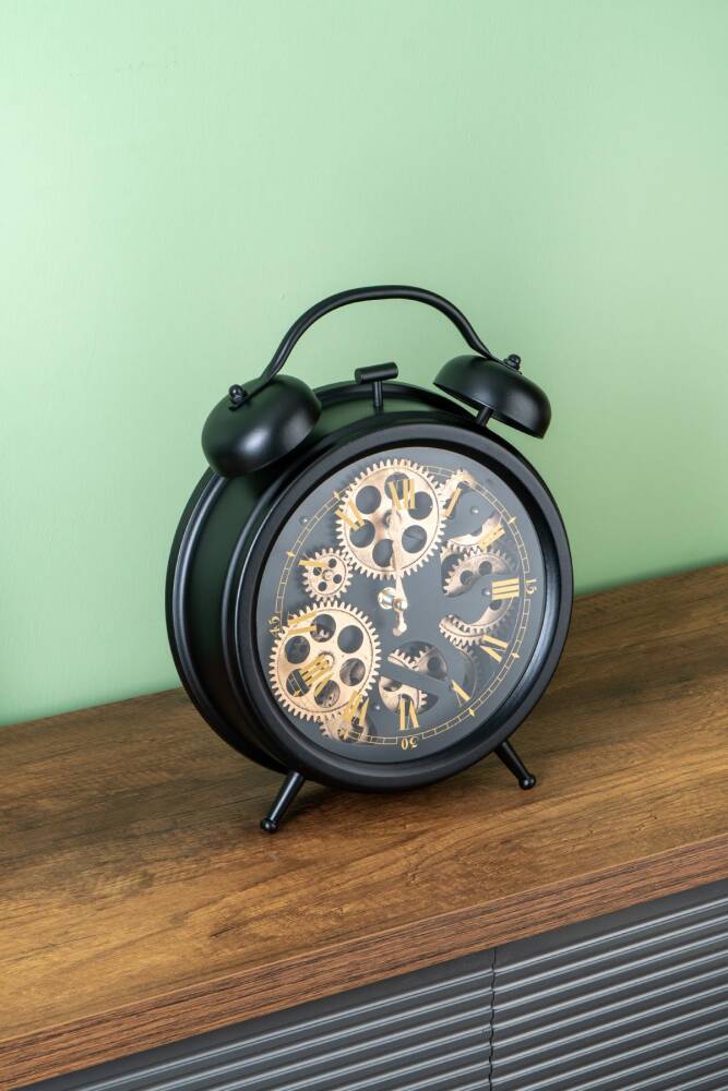 Decorative Wheel Table Clock - 25.7 Cm - 2