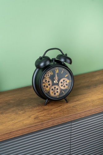 Decorative Wheel Table Clock - 25 Cm - 1