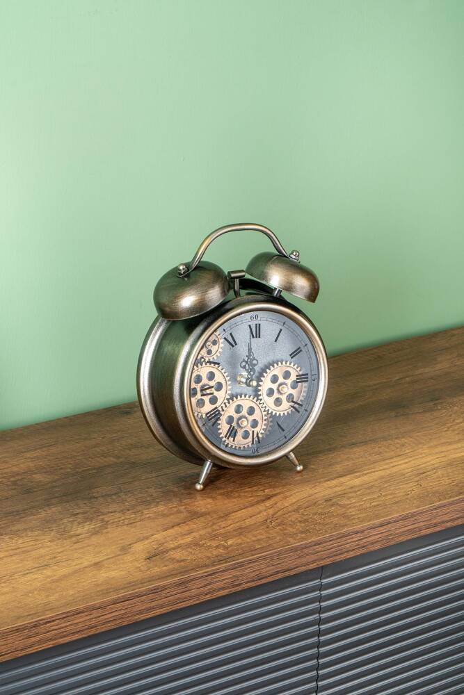 Decorative Wheel Table Clock - 25 Cm - 2