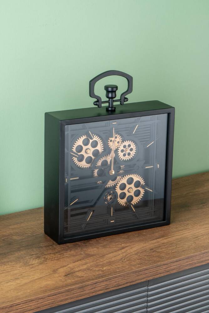 Decorative Wheel Table Clock - 27 Cm - 1