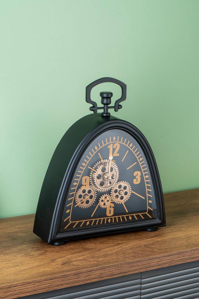 Decorative Wheel Table Clock - 35 Cm - 2