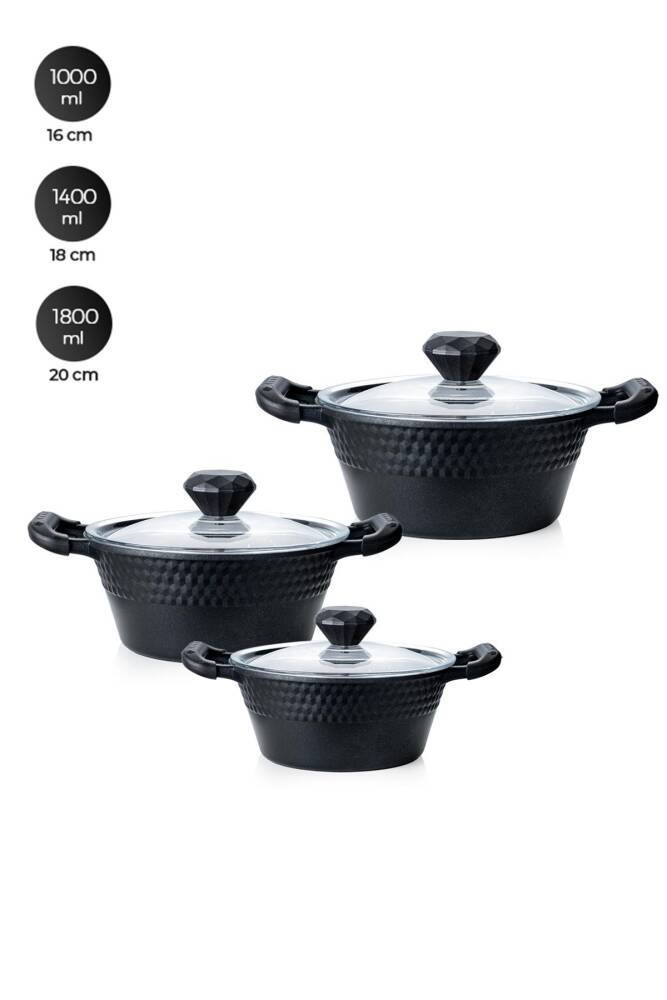 Diamante 6 Pieces Of Casting Pot Set - 4