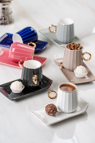 Dream Lover 6 Porcelain Coffee Cup Set - 1