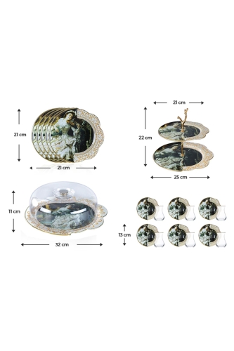 Enzo Markiz 21 Piece Glass Backout Set - 2