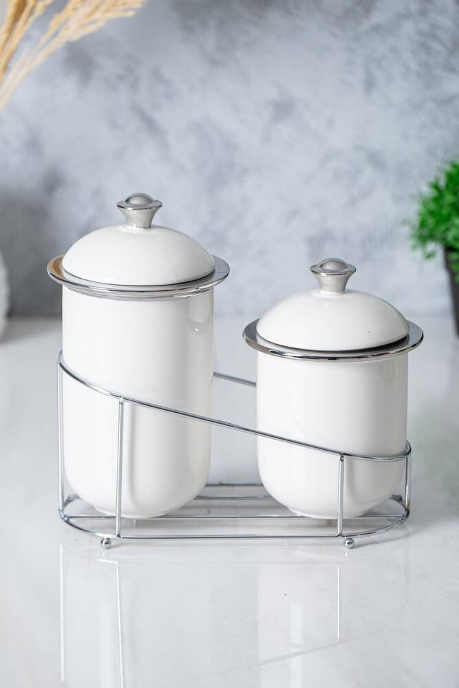 Felix 3 Piece Porcelain Jar Set - 1