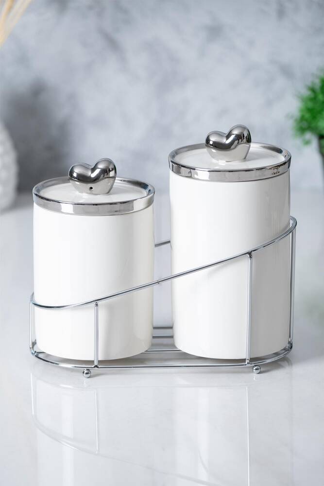 Felix 3 Piece Porcelain Jar Set - 1