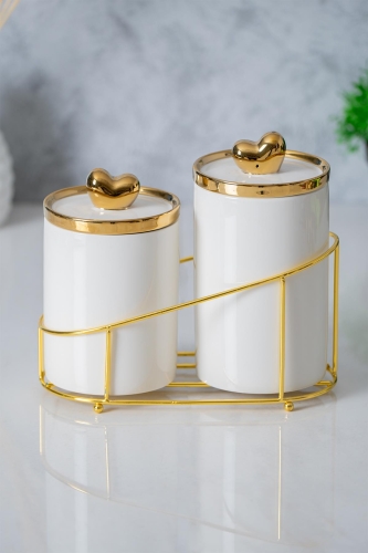 Felix 3 Piece Porcelain Jar Set 