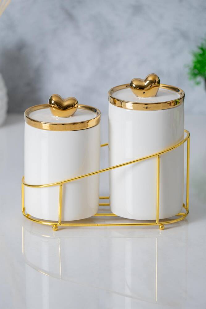 Felix 3 Piece Porcelain Jar Set - 1