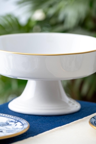 Freesia Footed Salad Bowl - 23.5 Cm - 2