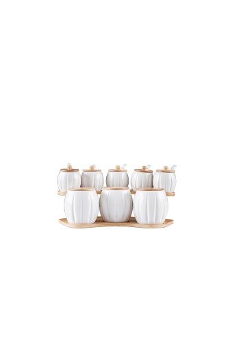 Gemma 8 Li Porcelain Spice Set - 2