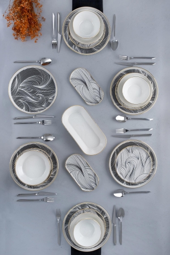 Harmonious 27 Pieces Of Dinner Sets For 6 People - 3