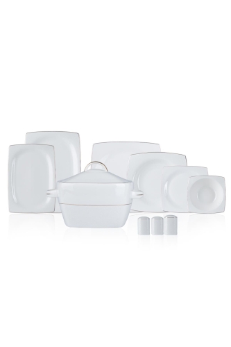 Henna 60 Piece 12 Perons Porcelain Dinner Set - 4