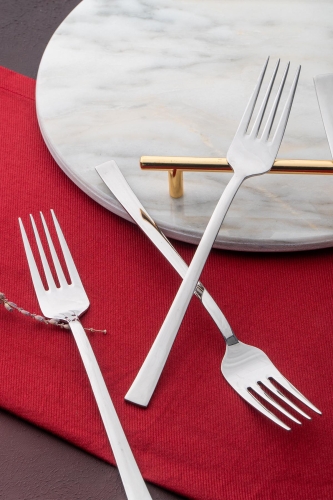 Karat Moon 6 Steel Food Fork Set - 1