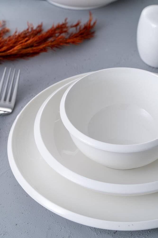 Kayra 22 Piece Porcelain Dinner Set For 6 People - 3