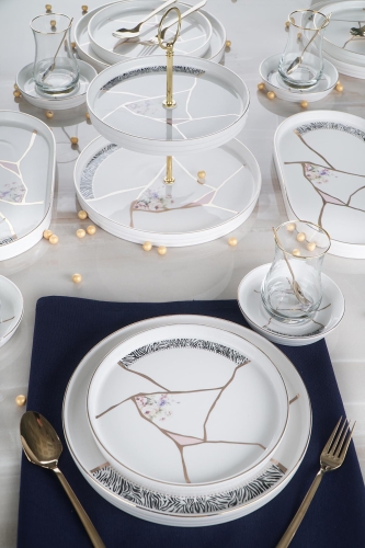 Kintsugi Moon 6 Kişilik 25 Parça Brunch Set - 1