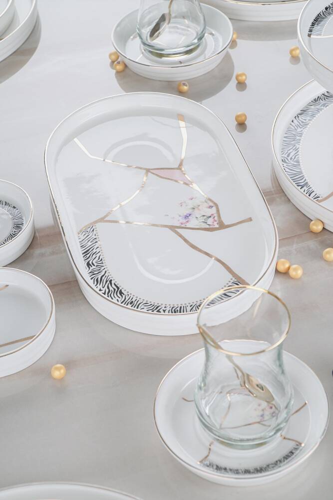 Kintsugi Moon 6 Kişilik 25 Parça Brunch Set - 2