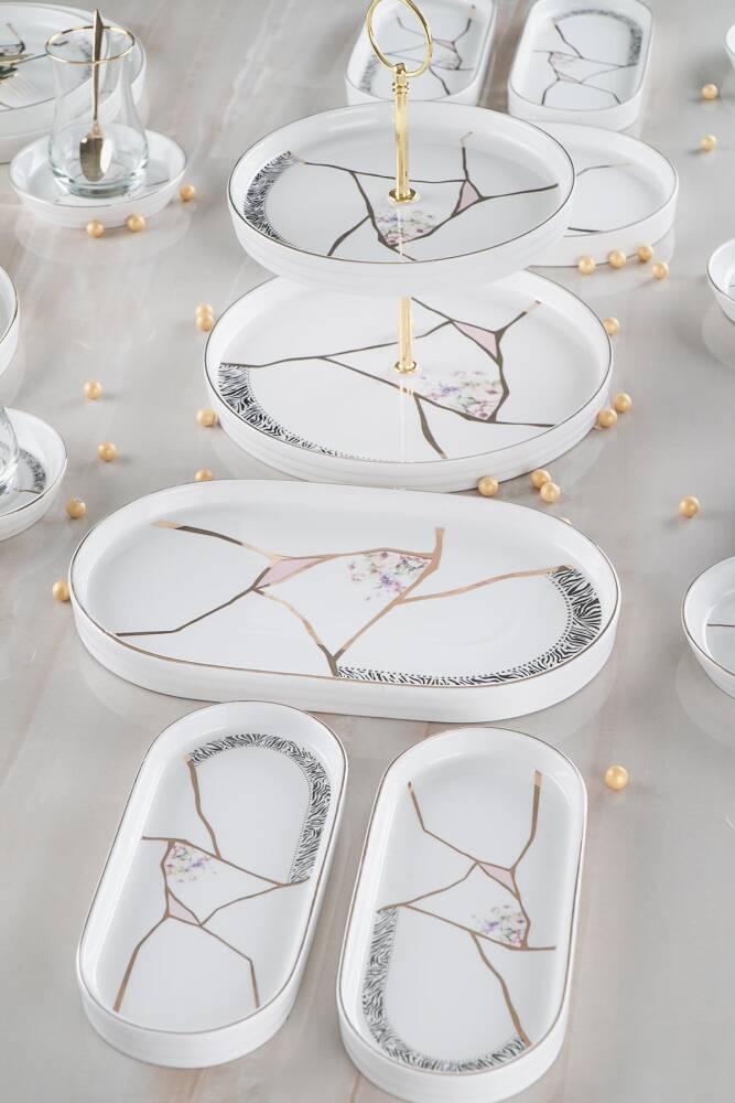 Kintsugi Moon 6 Kişilik 25 Parça Brunch Set - 4