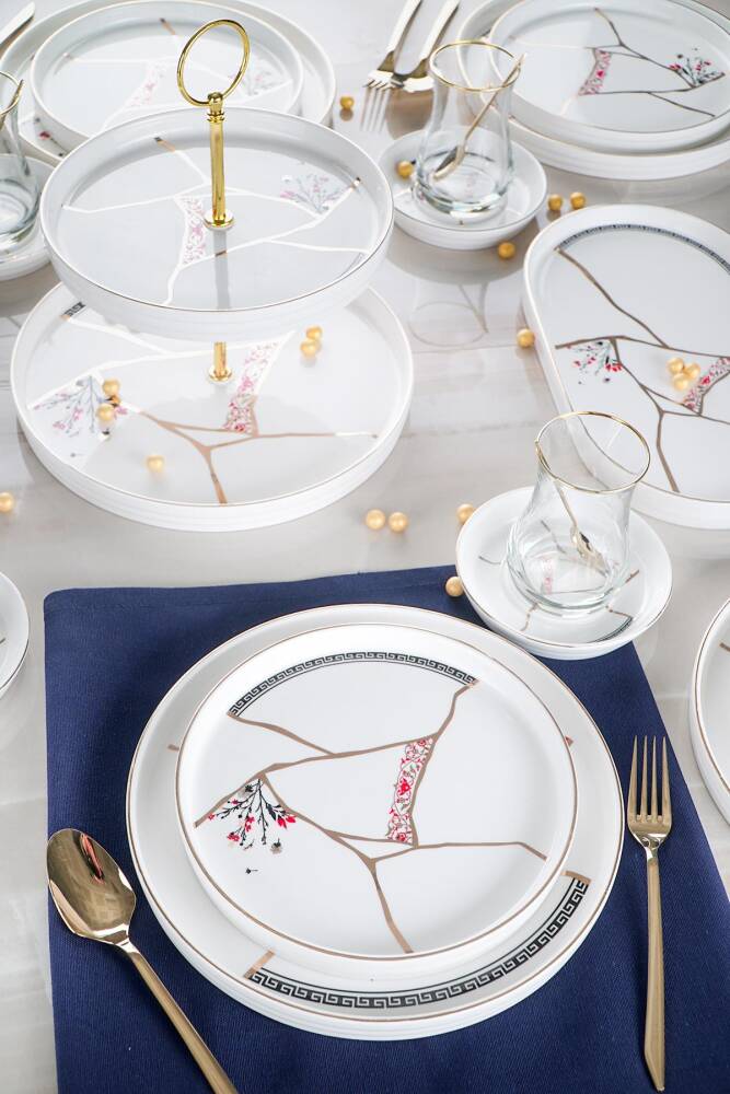 Kintsugi Moon 6 Kişilik 25 Parça Brunch Set - 1