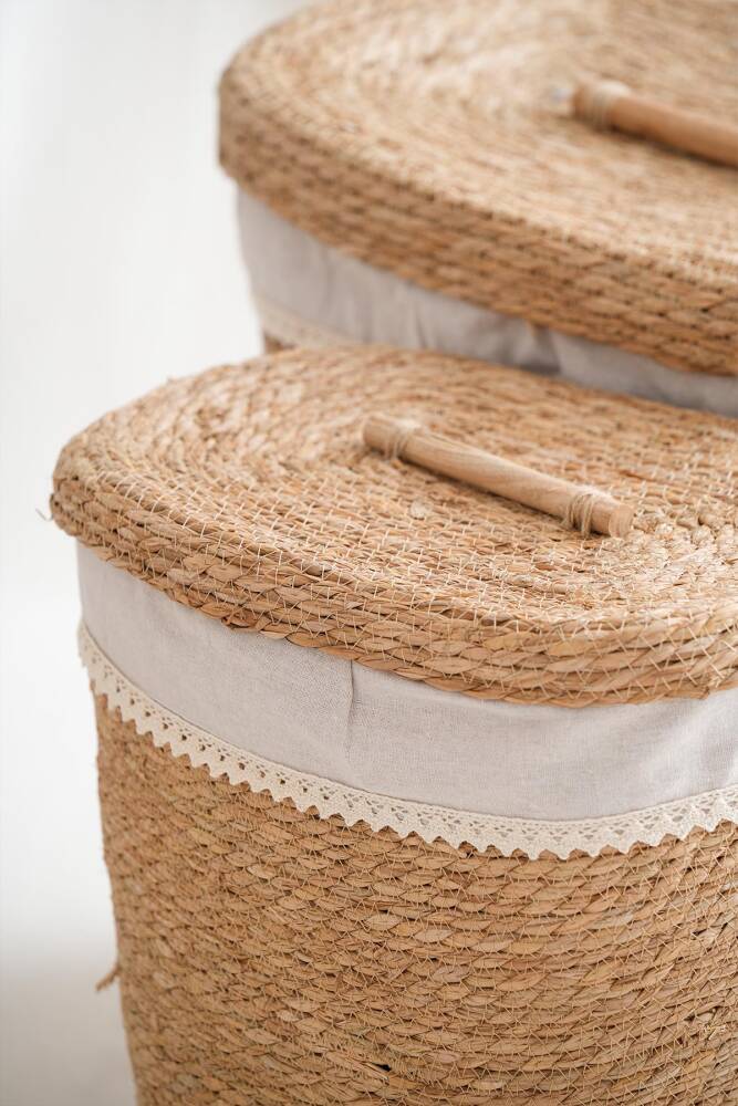 Klen 3-piece Wicker Laundry Basket - 3