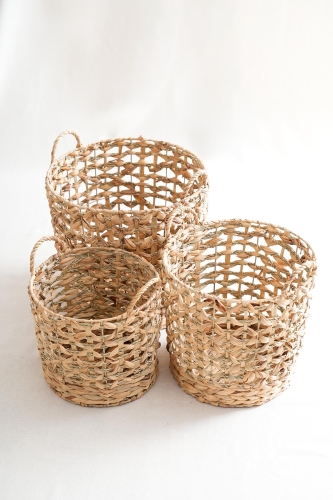 Klen 3-piece Wicker Laundry Basket - 1