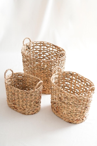 Klen 3-piece Wicker Laundry Basket - 1