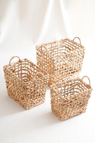 Klen 3-piece Wicker Laundry Basket - 1