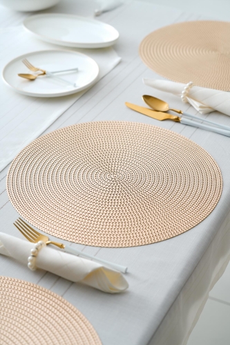 Lavina 6 pcs Gold Placemat - 38 cm - 1