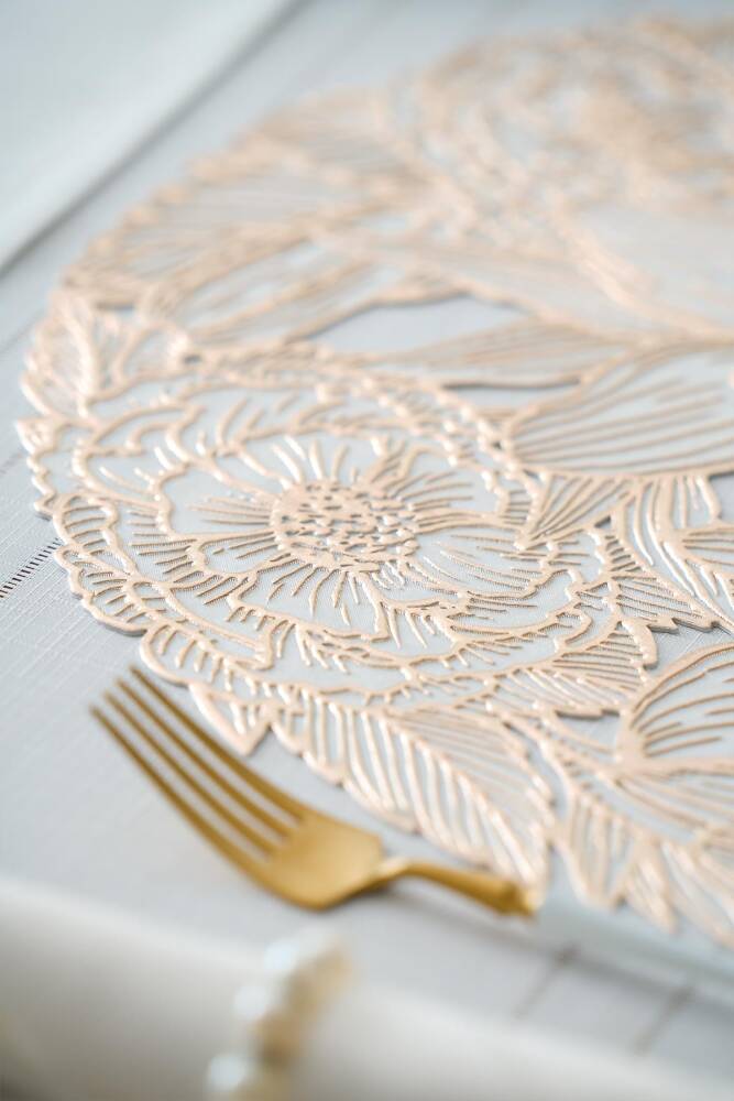 Lavina 6 pcs Gold Placemat - 38 cm - 2