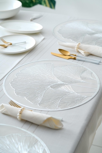 Lavina 6 Silver Placemat - 38 cm - 1