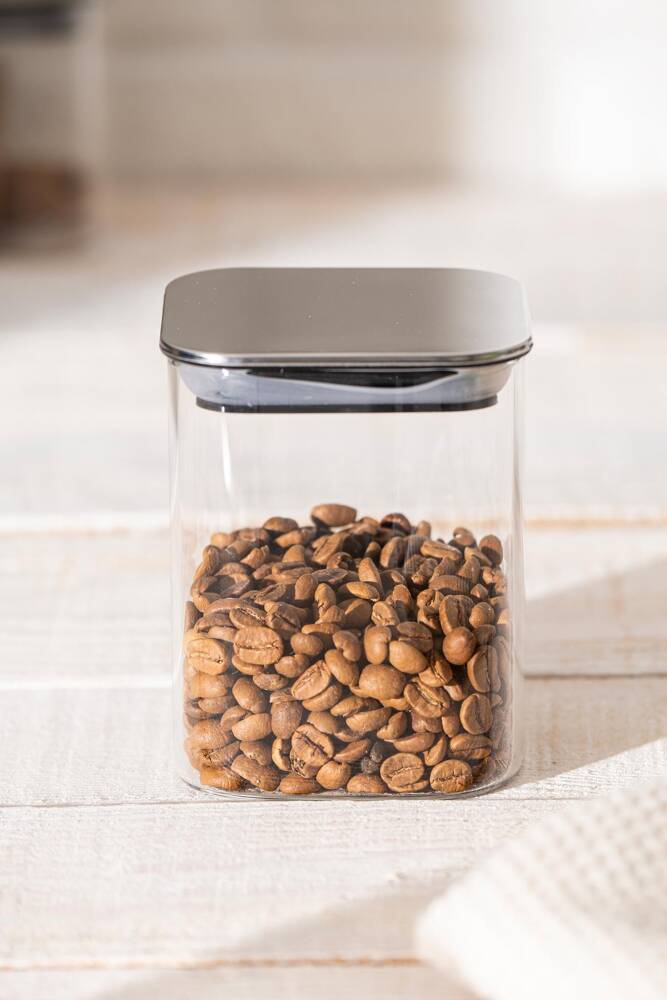 Lines Borosilicate Glass Jar - 470 Ml - 1