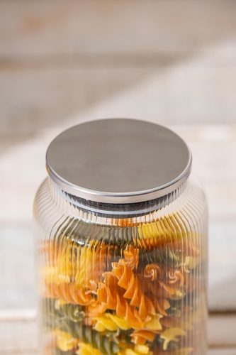 Lines Borosilicate Glass Jar - 750 Ml - 2